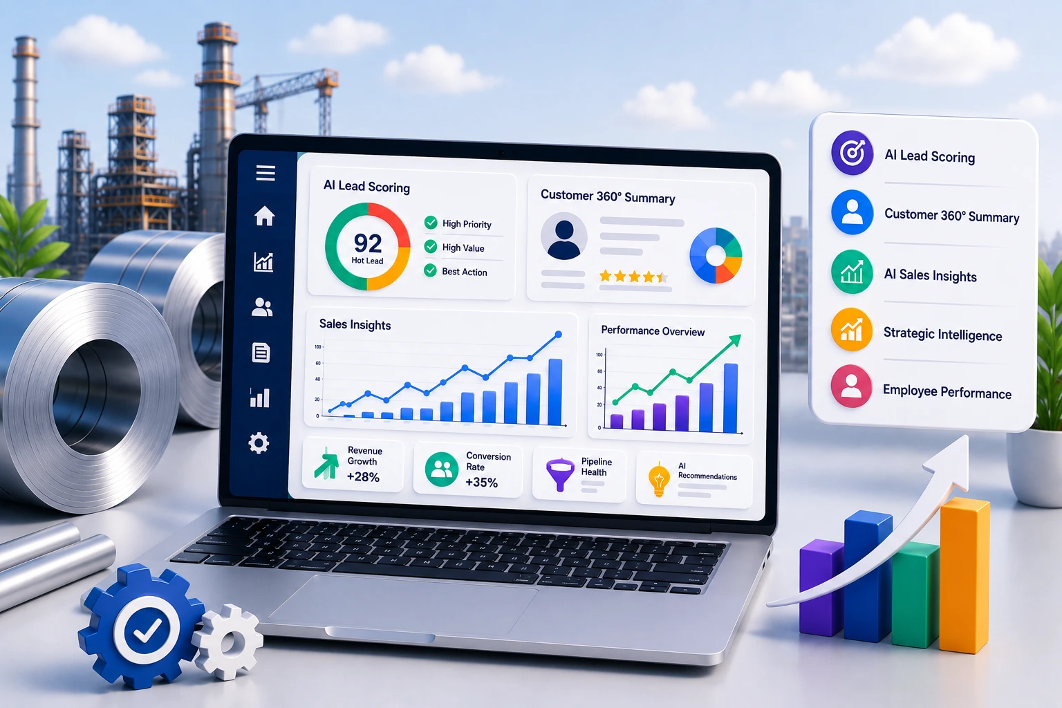 AI application layer for steel industry — CloudZent case study